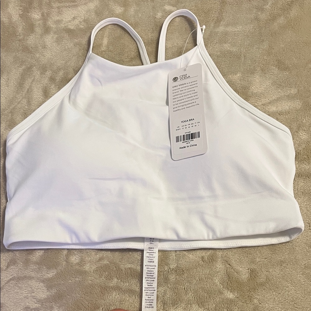 CRZ YOGA White Sports Bra